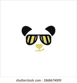 logo panda icon templat vector