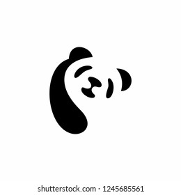 panda logo images stock photos vectors shutterstock https www shutterstock com image vector logo panda monogram negative space vector 1245685561