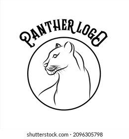 Logo-Panther-Tiere, Vektorgrafik