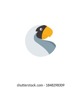 icono de loros de logotipo templa vectorial