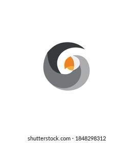 icono de loros de logotipo templa vectorial