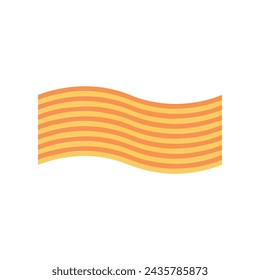 Logo pasta flag wave pattern with blank background
