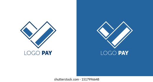 Logo Pay Vector Design Template Easy Stock Vector (royalty Free 