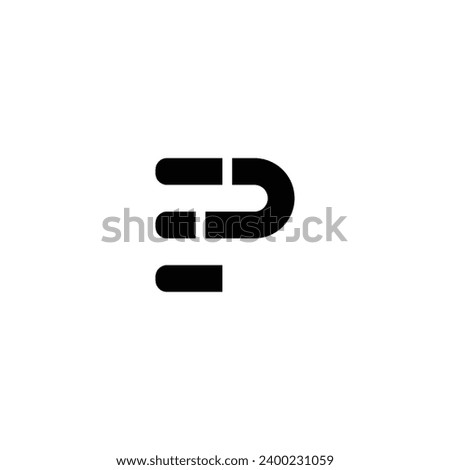 Logo pe initial pe company elektronik business