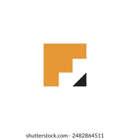 Logo pencil square unique design with blank background