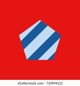 logo with pentagon lines