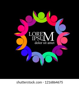 Logo people hold hands
