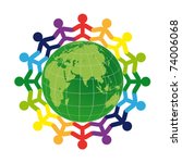 Logo - people on the earth
