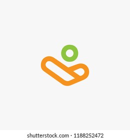 logo people outline vector template