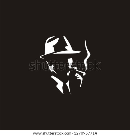 logo people smoke abstract