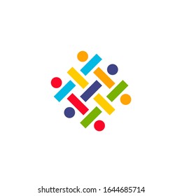 logo people team design vector modern graphic