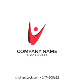 logo people vector graphic design