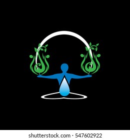 logo people yoga to energy aura