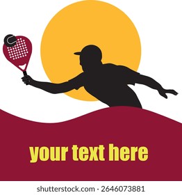 logotipo por paddle club, uomo che gioca a paddle 