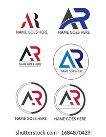 Logo for a person or company whose name contain AR letter 