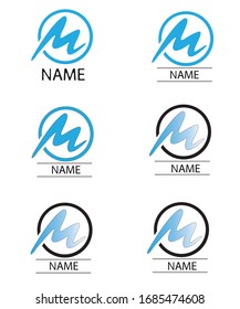 Logo für eine Person oder Firma, deren Name mit M-Brief beginnt