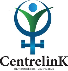 A logo with a person and a medical symbol that says medical care