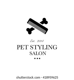 Pet Grooming Logo Images Stock Photos Vectors Shutterstock