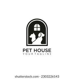 LOGO PET HOUSE VECTOR SIMPLE