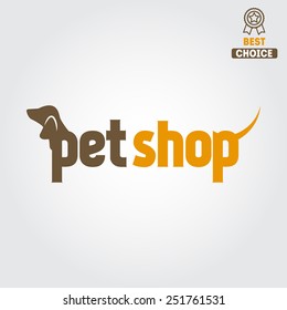 Logo for pet shop or animal clinic