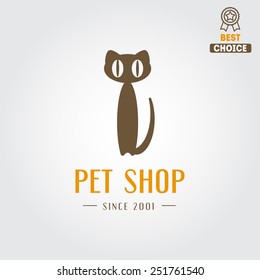 Logo for pet shop or animal clinic