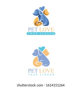 logo pet vector art illustration 