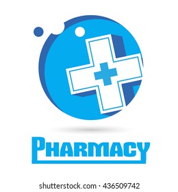 Logo Pharmacies Medicine Blue Plus Symbol Stock Vector (Royalty Free ...