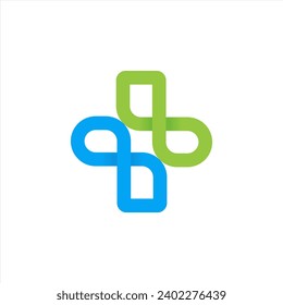 logo, pharmacy, blue, perverted, medical, health care, design, green, hospital, doctor, medicine, medicine, treatment, corporate, health, 3d, emblem, 