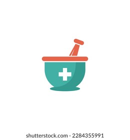 The logo for the pharmacy is called a mortar and pestle