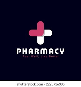 logo pharmacy template modern elegant