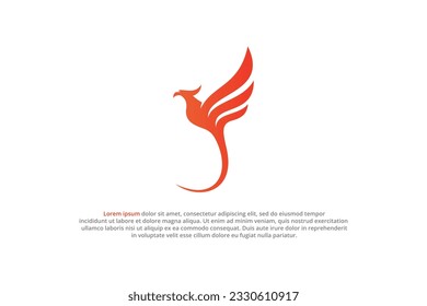 logo phoenix bird fire silhouette