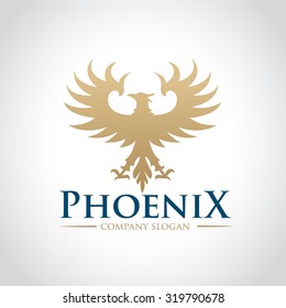 Logo phoenix,Phoenix logo,Eagle logo,Business card,Vector logo template