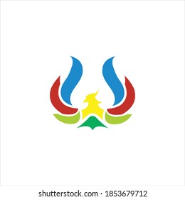 logo phonix icon templet vector templet