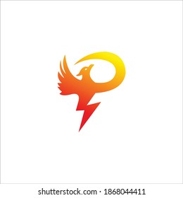 logo phonix icon templet vector