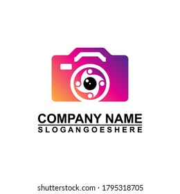Logo-Fotokamera-Auge, Digital-Vision kreatives Symbol-Konzept. Cctv, Video-Überwachung abstrakte Business-Logo-Idee. Corporate Identity Logotype, Firmengrafik-Design-Tamplate