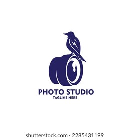 logo photography vector template illustration