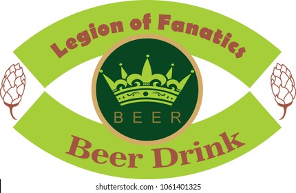 logo with the phrase legion of fanatics by beer