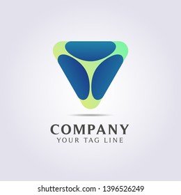 logo pick guitar triangle template for your business or brand.