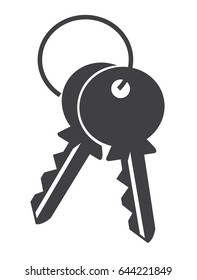 Logo pictogram icon keys on white background