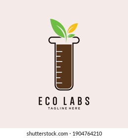 logo with pictures merging labs containing soil and plants