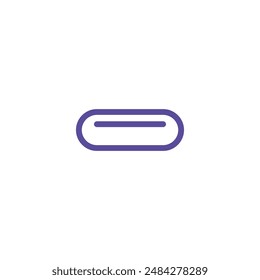 Logo pills unique abstract stroke with blank background