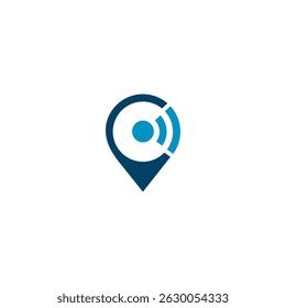  logo pin location and network vector design.