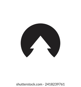 logo pine tree design template element with blank background