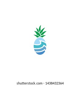 logo pineapple vector for inspiration