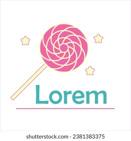 logo of a pink candy