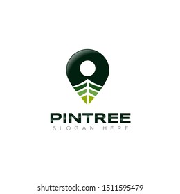 logo pintree, with modern style suitable for app