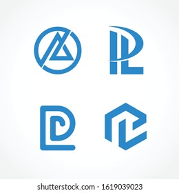 logo pl, initial pl, letter pl logotype