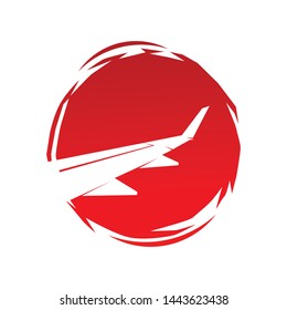 logo for plane and travler