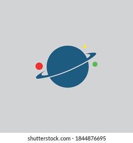 logo planet icon templet vector