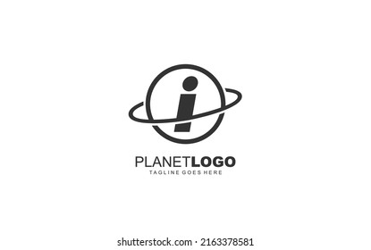 Ich lobe den Planeten für Identität. Weltvorlage, Vektorgrafik für Ihre Marke.
